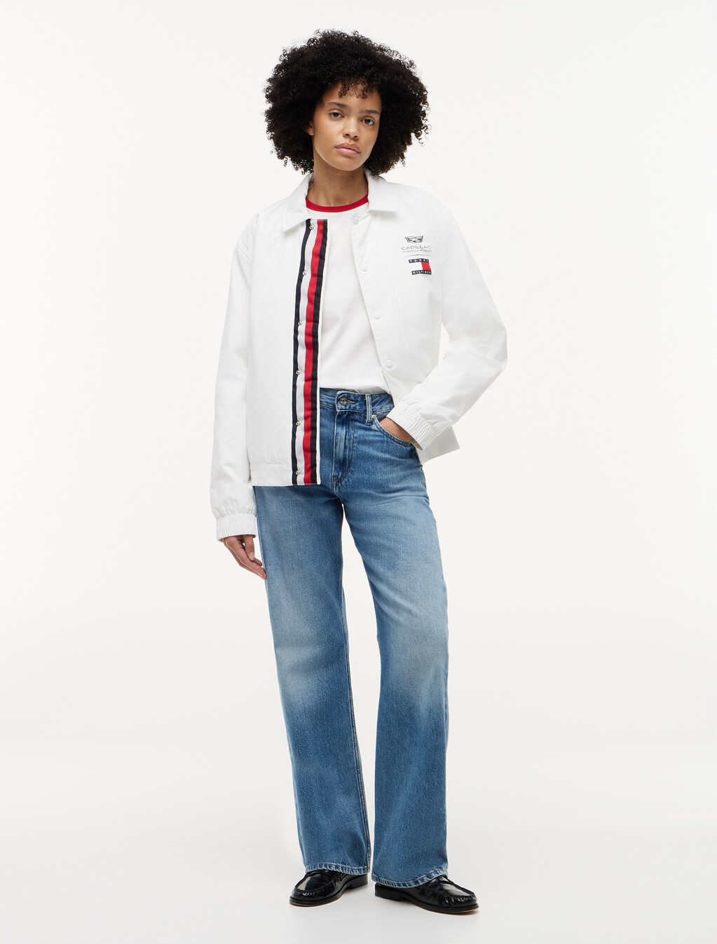 TH x Cadillac Formula 1&reg; Team Coach Jacket, White, hi-res