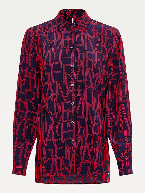 Viscose Regular Fit Printed Blouse Viscose Regular Fit Printed Blouse