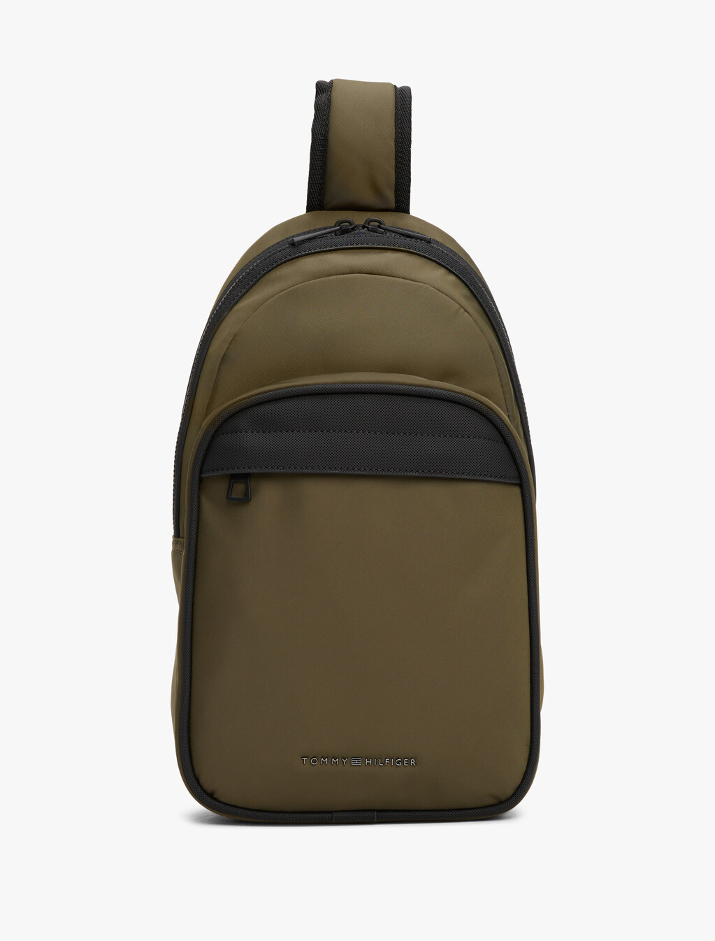 Metal Logo Sling Bag, Army Green, hi-res