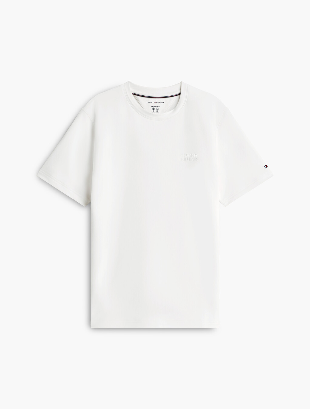 Performance Flex Peached Terry T-Shirt, Ivory Petal, hi-res