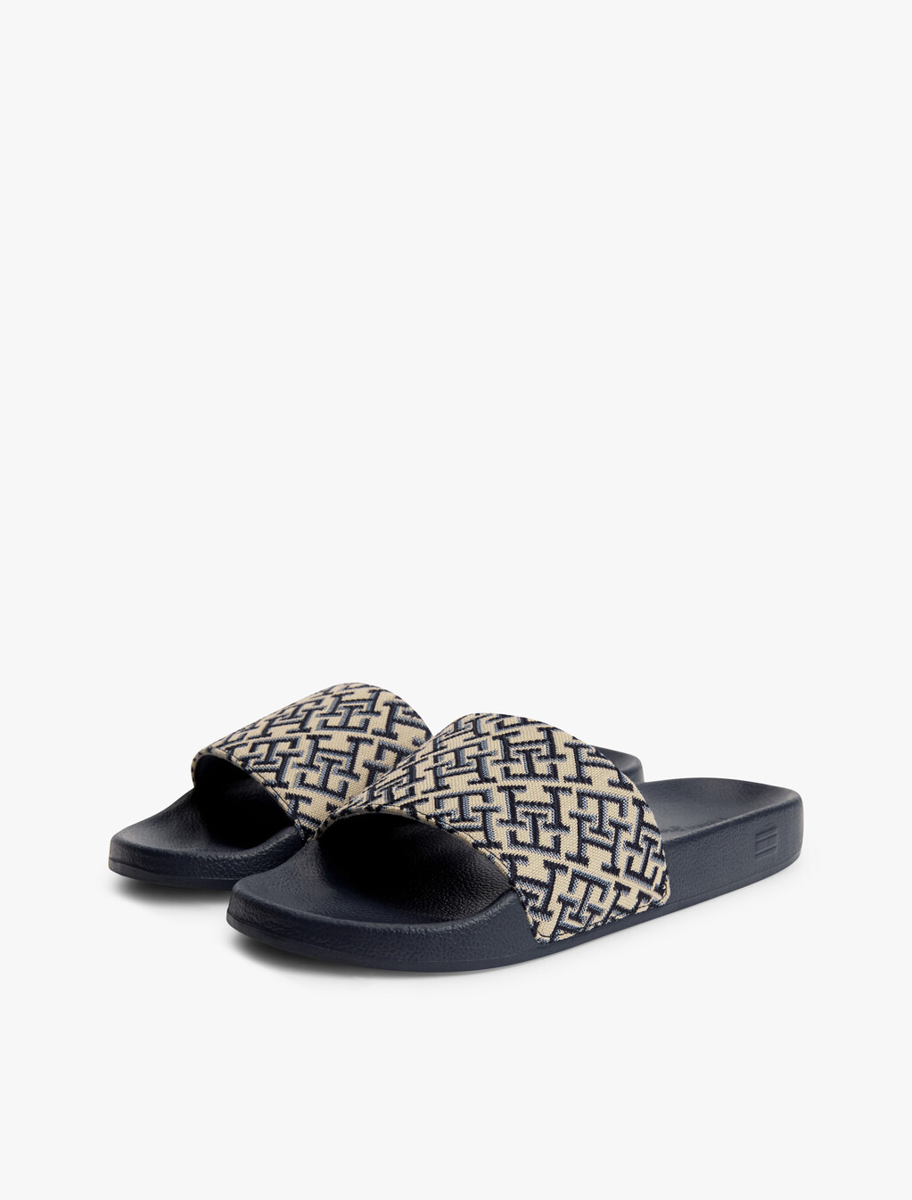 TH Monogram Pool Slides, Space Blue, hi-res