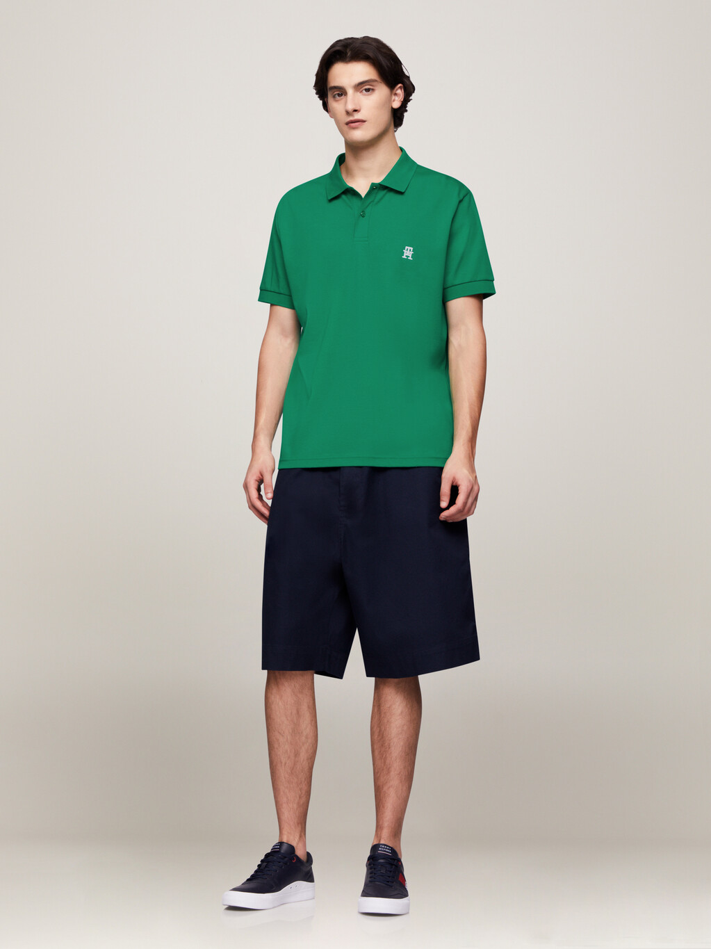 TH Monogram Regular Fit Polo, Olympic Green, hi-res