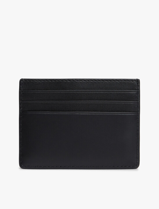 Embossed Flag Leather Credit Card Holder