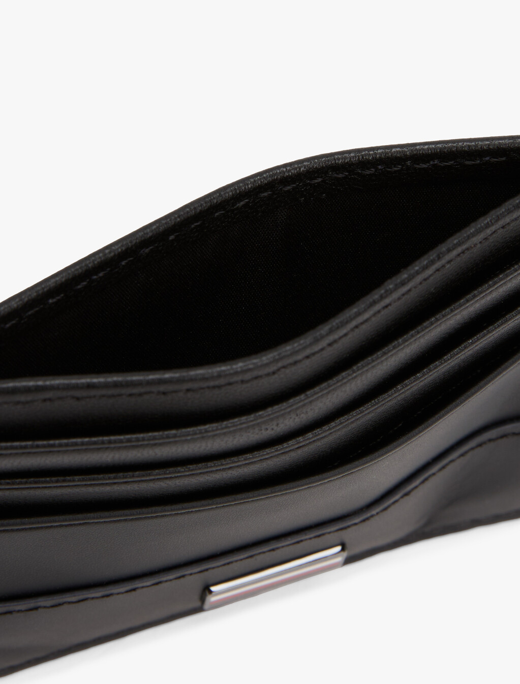 Corporate Leather Card Holder, Black, hi-res
