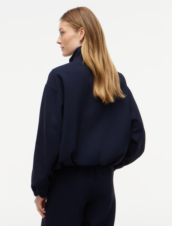 Lightweight Relaxed Zip-Thru Bomber Jacket