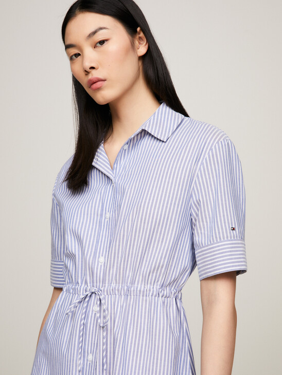Stripe Midi Shirtdress