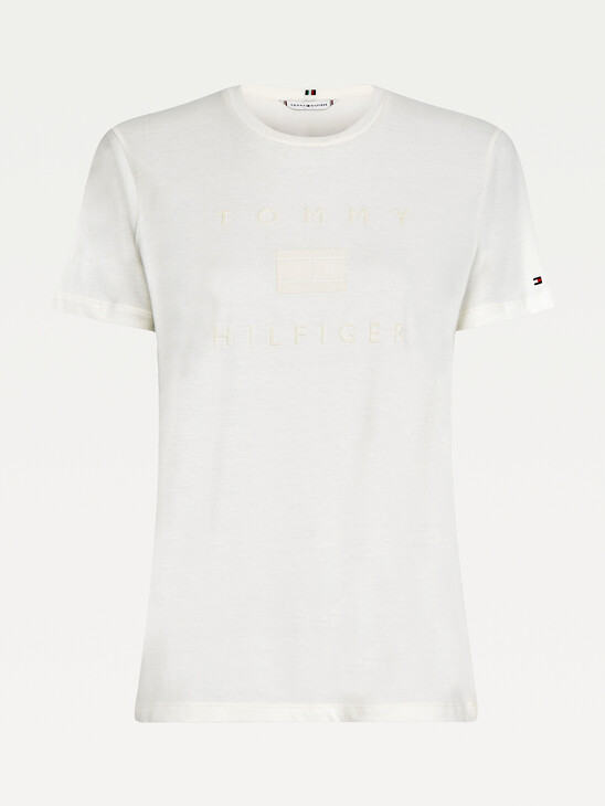Organic Cotton Tonal Logo T-Shirt Organic Cotton Tonal Logo T-Shirt