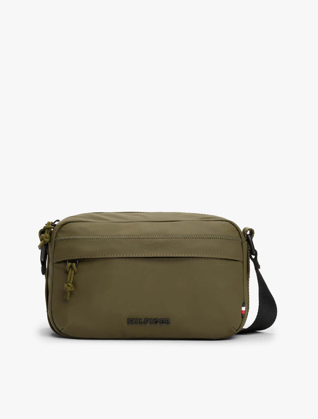 Textured Logo Reporter Bag, Army Green, hi-res