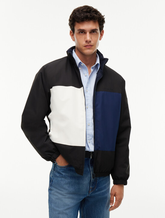 Reversible Down Colour-Blocked Puffer Jacket