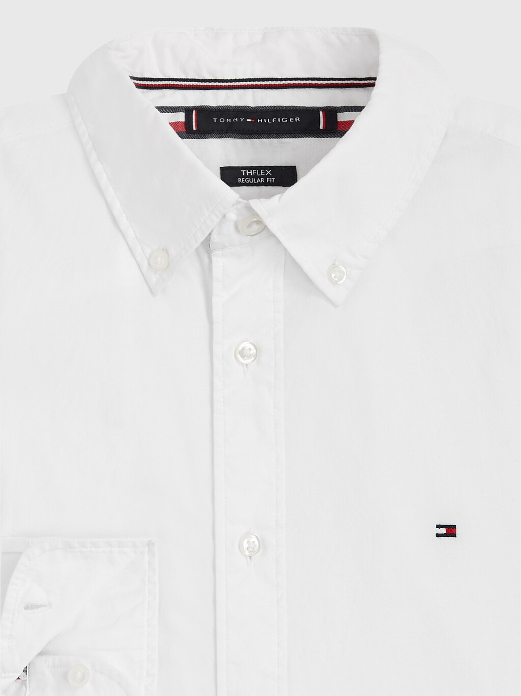 Core Flex Poplin Shirt, White, hi-res