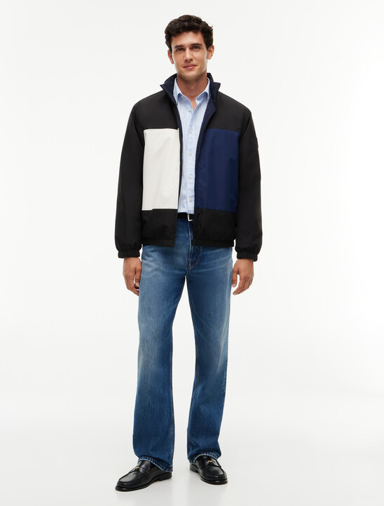 Reversible Down Colour-Blocked Puffer Jacket