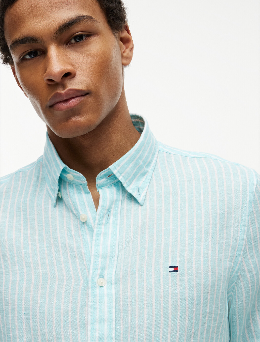 Asia Fit Bengal Stripe Regular Shirt, Arctic Aqua / Stripe, hi-res