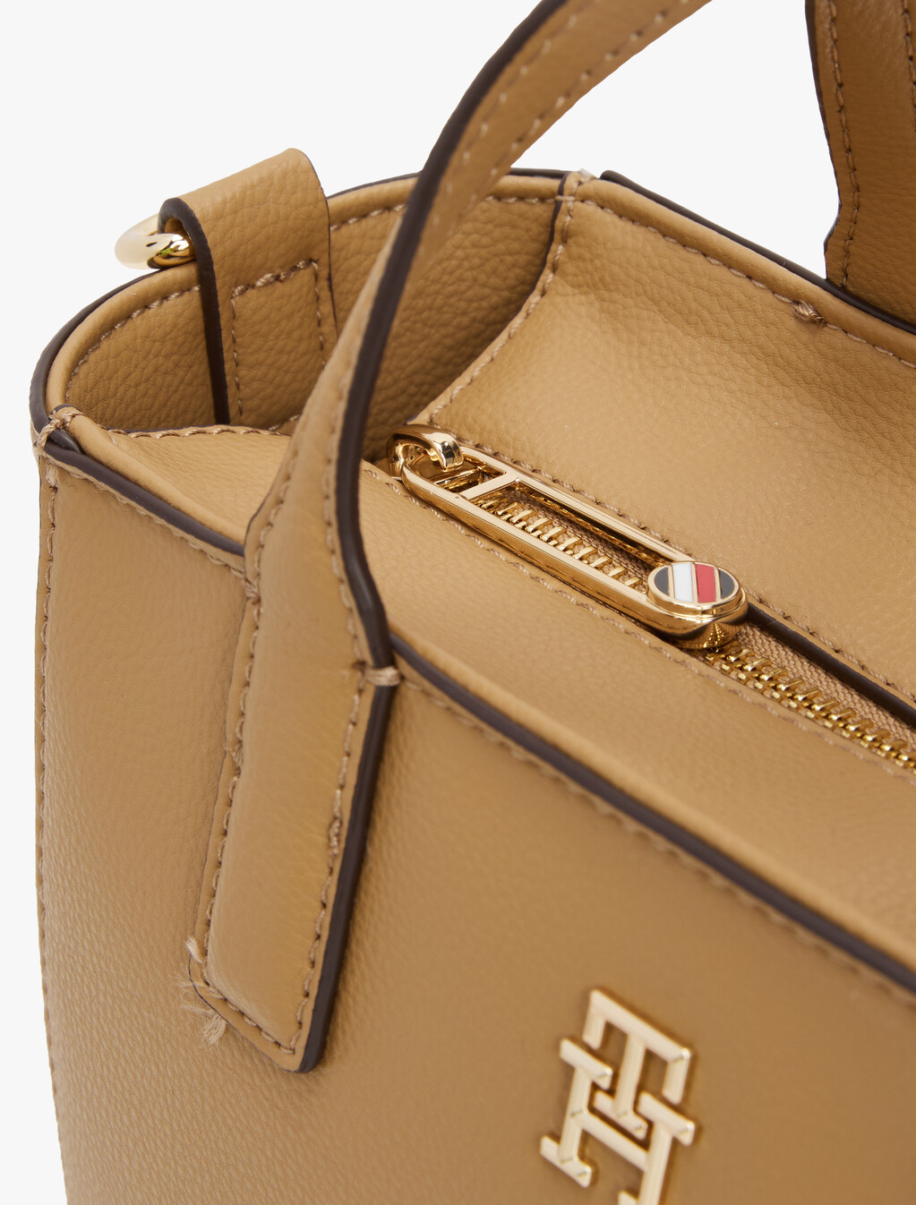 TH Soft Logo Strap Tote, Safari Canvas, hi-res