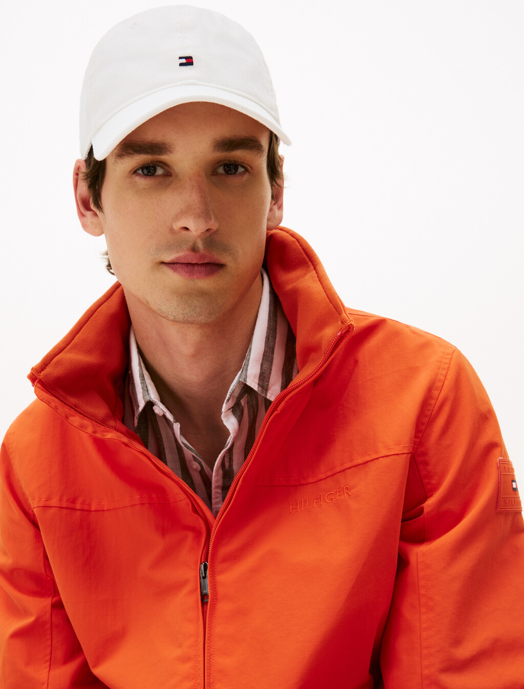 Tommy Flag Soft Baseball Cap, Ivory Silk, hi-res