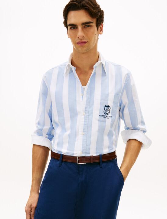 Classic Fit Crest Embroidery Oxford Shirt