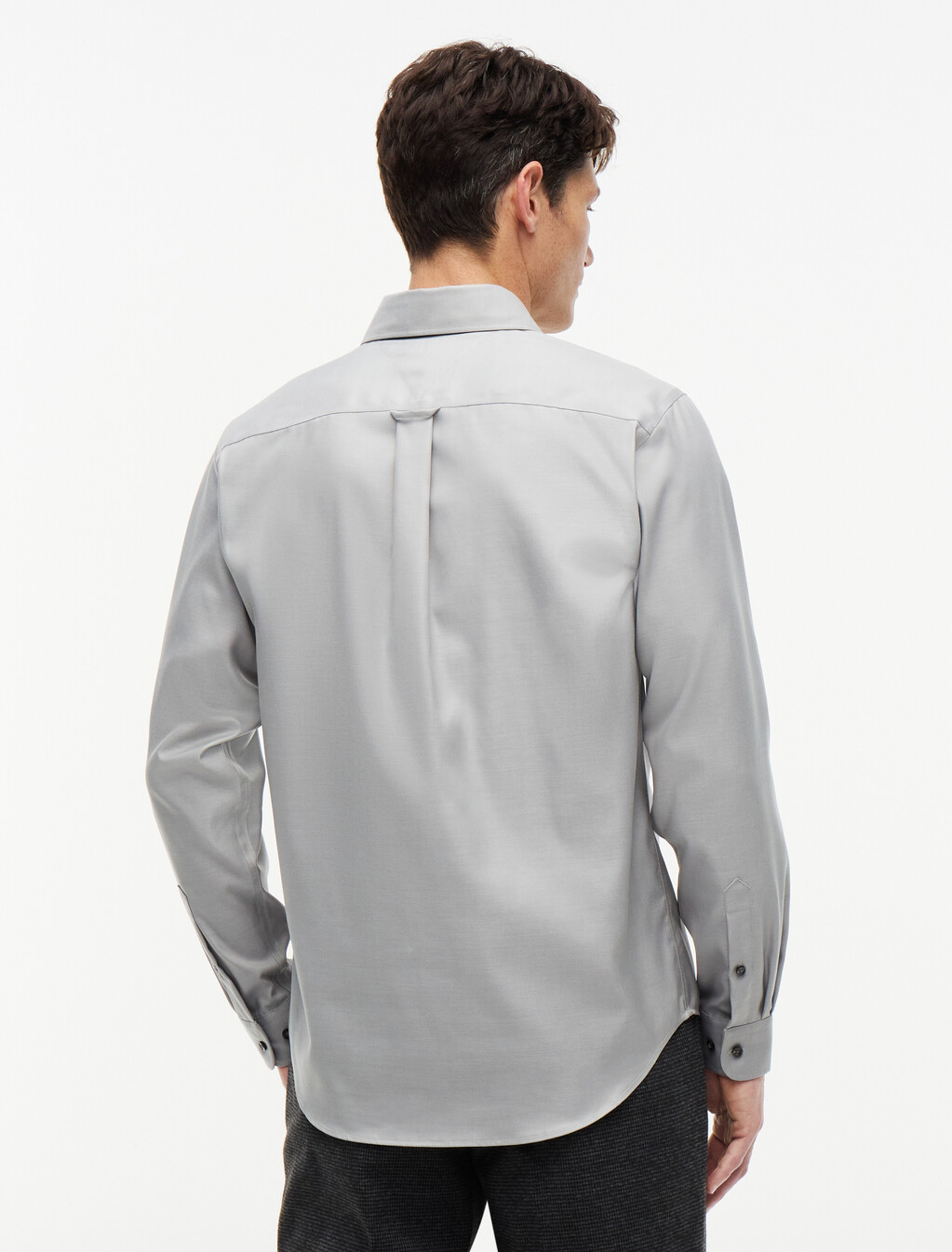 New York Label Regular Fit Non-Iron Shirt, Hydrogen Grey, hi-res