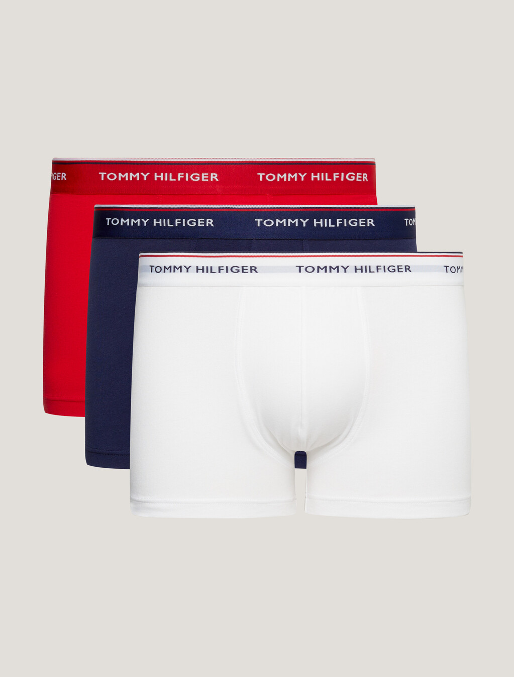 Essential Trunk 3 Pack, White/Tango Red/ Peacoat, hi-res