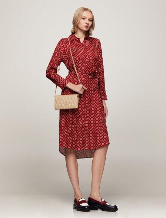Asia Fit Viscose Print Shirt Dress