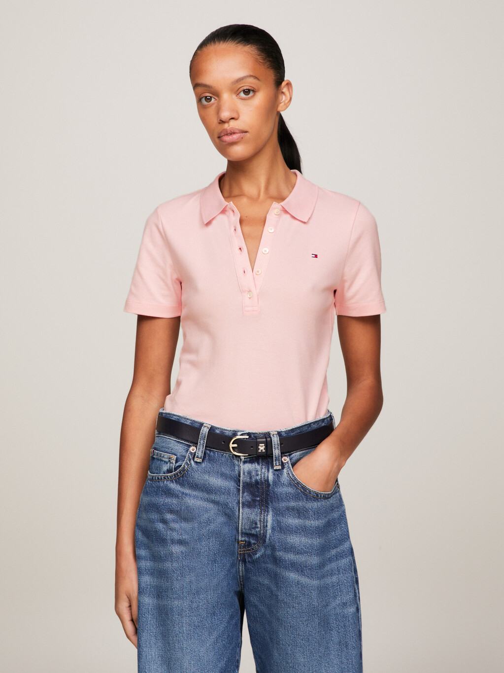 1985 Collection Slim Fit Polo, Whimsy Pink, hi-res