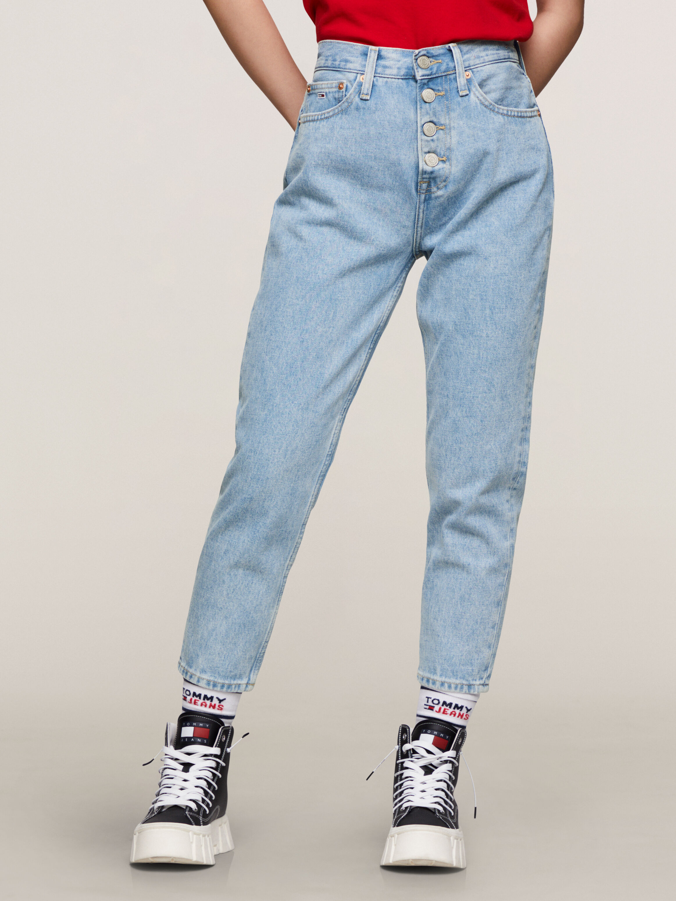High Rise Slim Ankle Jeans