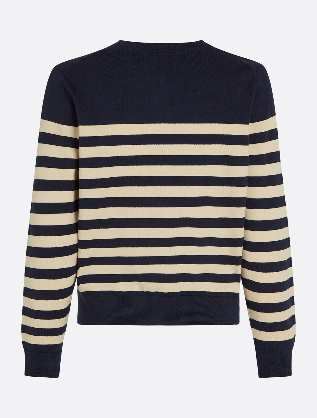 Jersey Crew Neck Cardigan, Her Stp Dark Night Navy/ Country Iv, hi-res