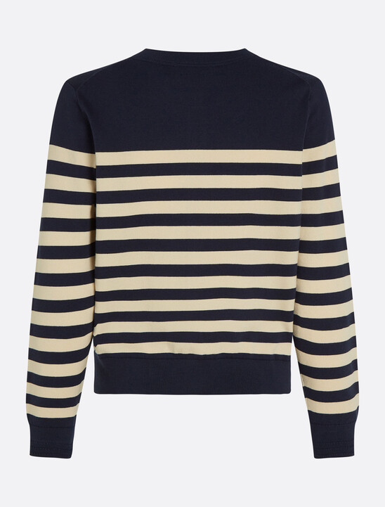 Jersey Crew Neck Cardigan