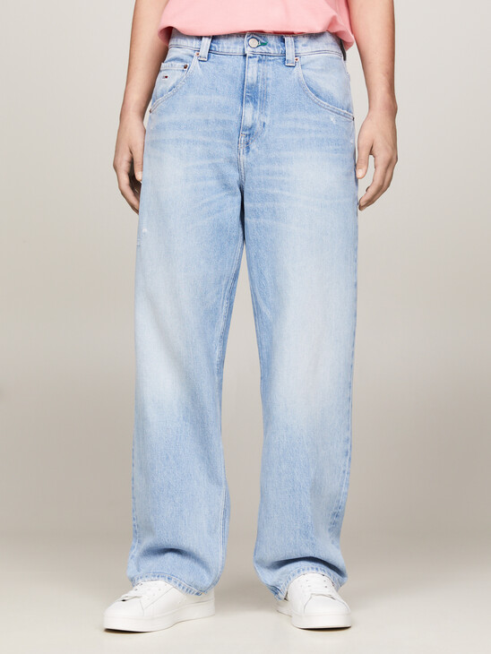 Aiden Classics Dad Baggy Distressed Jeans
