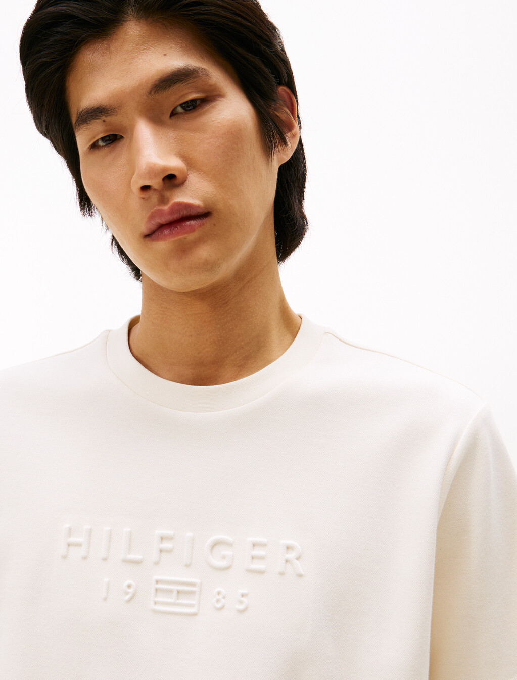 UV Cooling Embossed Logo Pique T-Shirt, Ivory Petal, hi-res