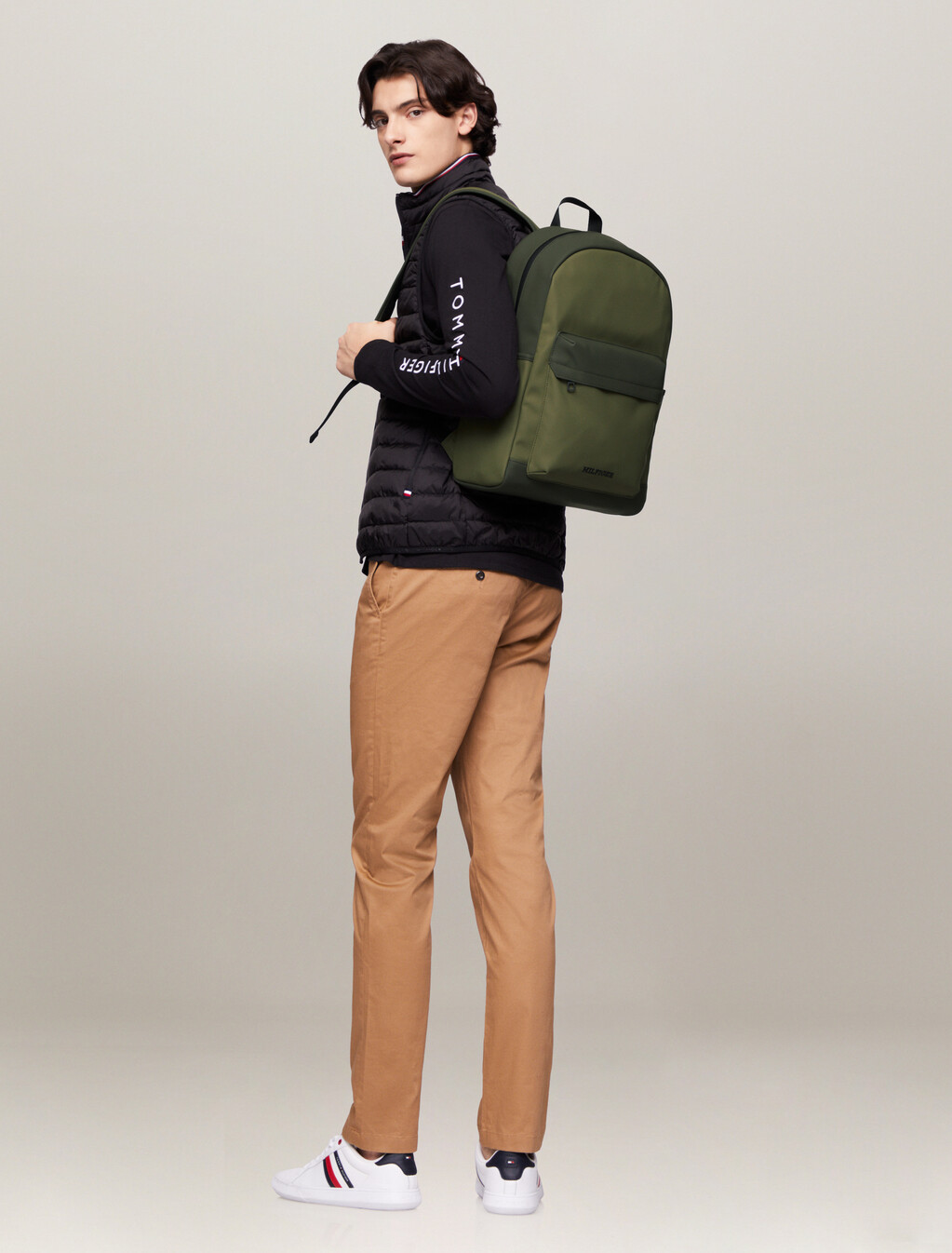 Monotype Water Repellent Dome Backpack, Utility Olive, hi-res