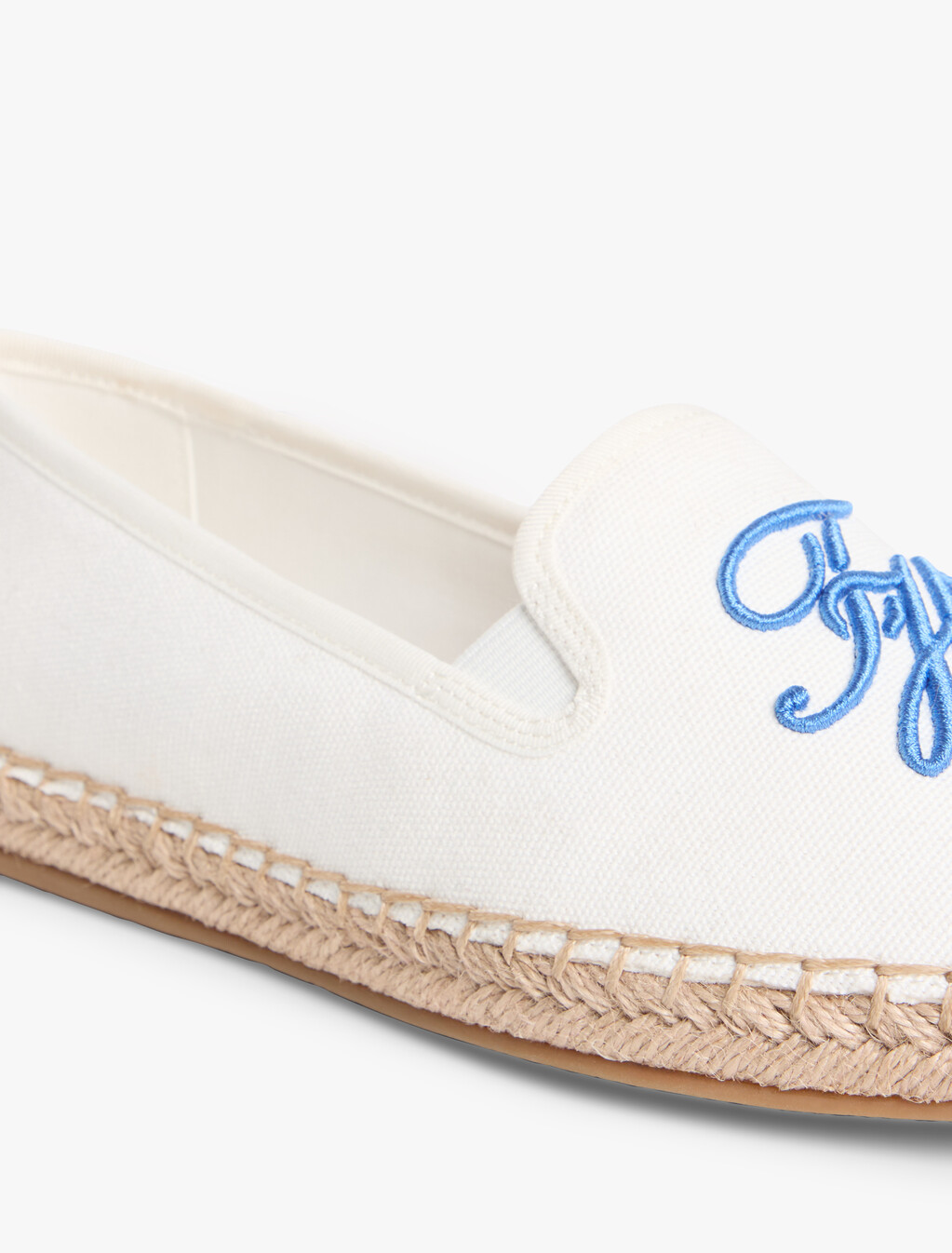 Logo Embroidery Canvas Espadrilles, Ecru, hi-res