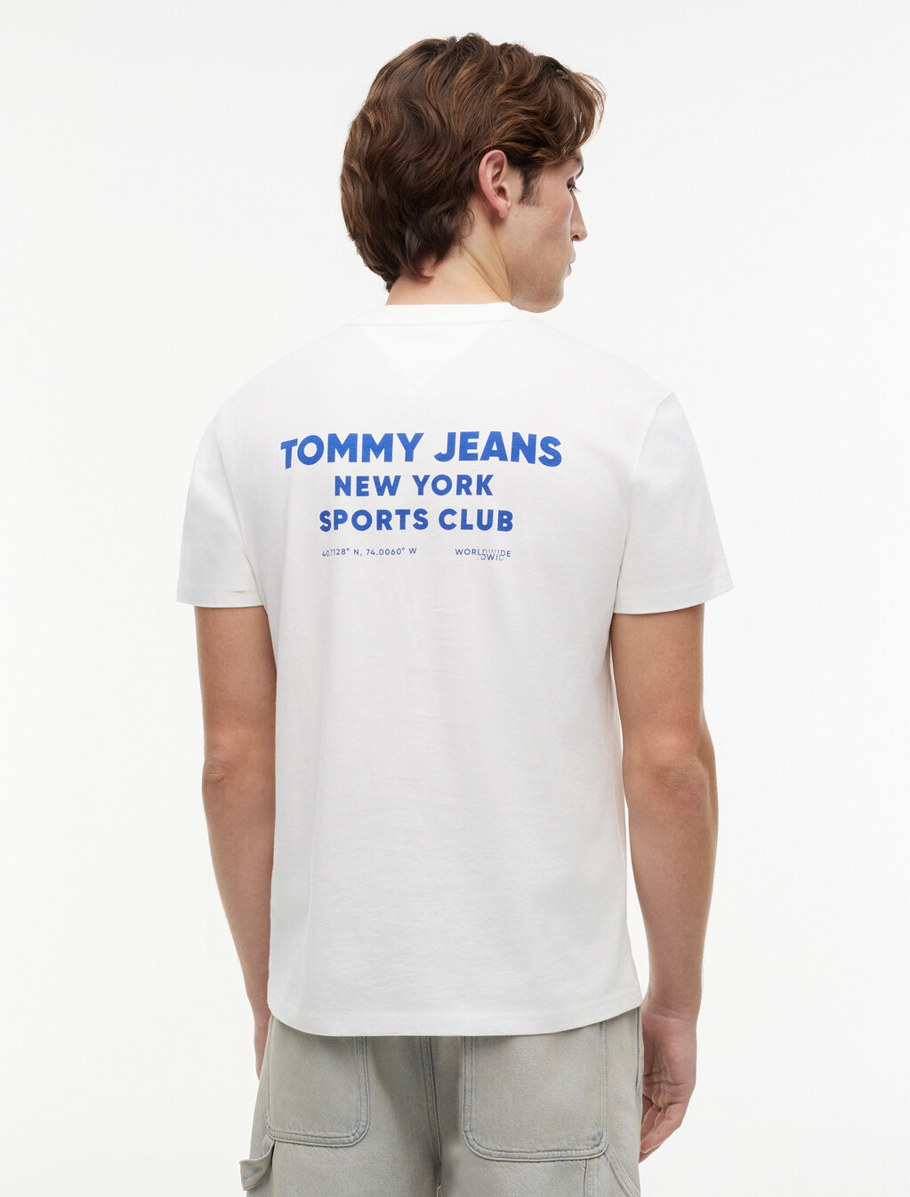 Peached Jersey T-Shirt, Ecru, hi-res