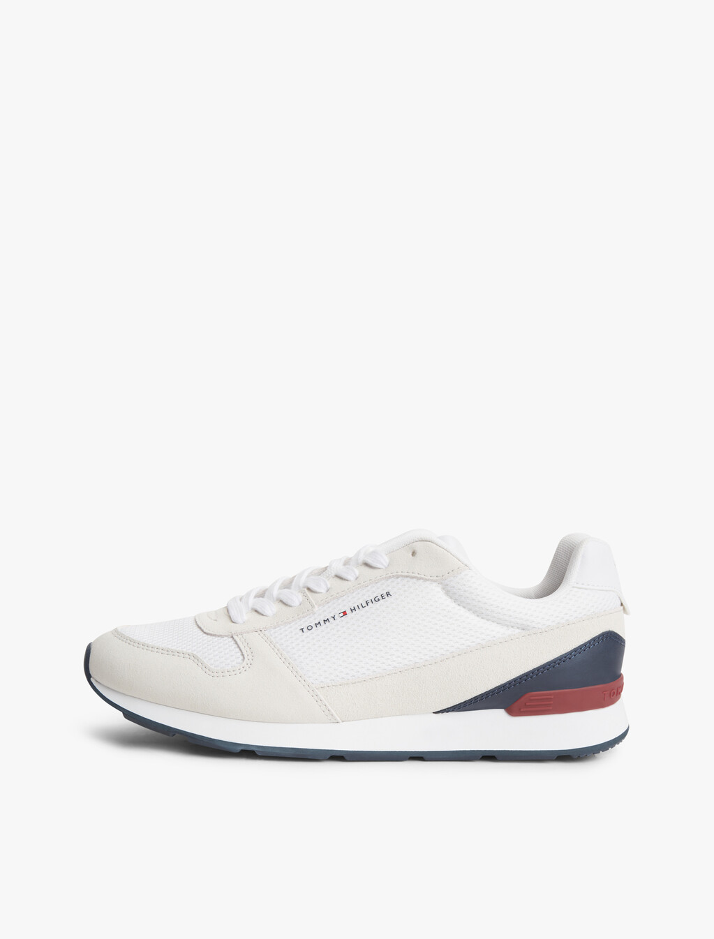Suede Lightweight Mesh Trainers, Rwb, hi-res