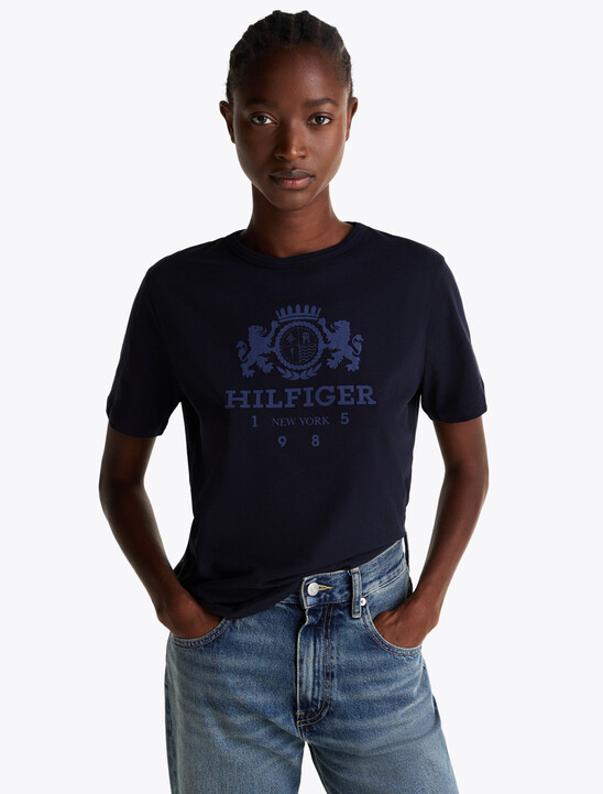 Contrast Trim Crew Neck T-Shirt