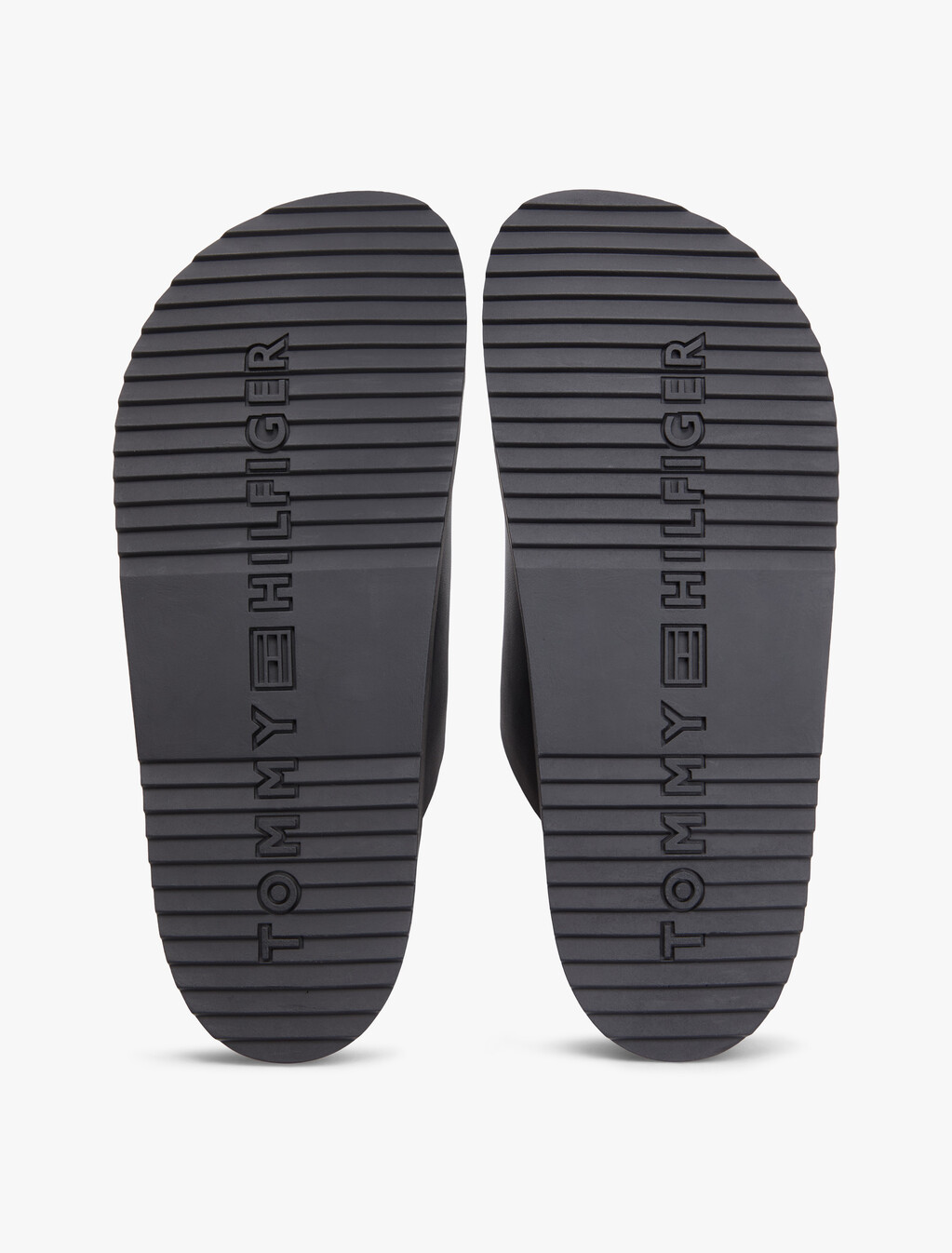 Pin Buckle Cork Midsole Leather Sandals, Black, hi-res