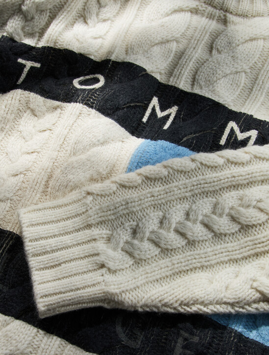 Wool Blend Cable Knit Jumper