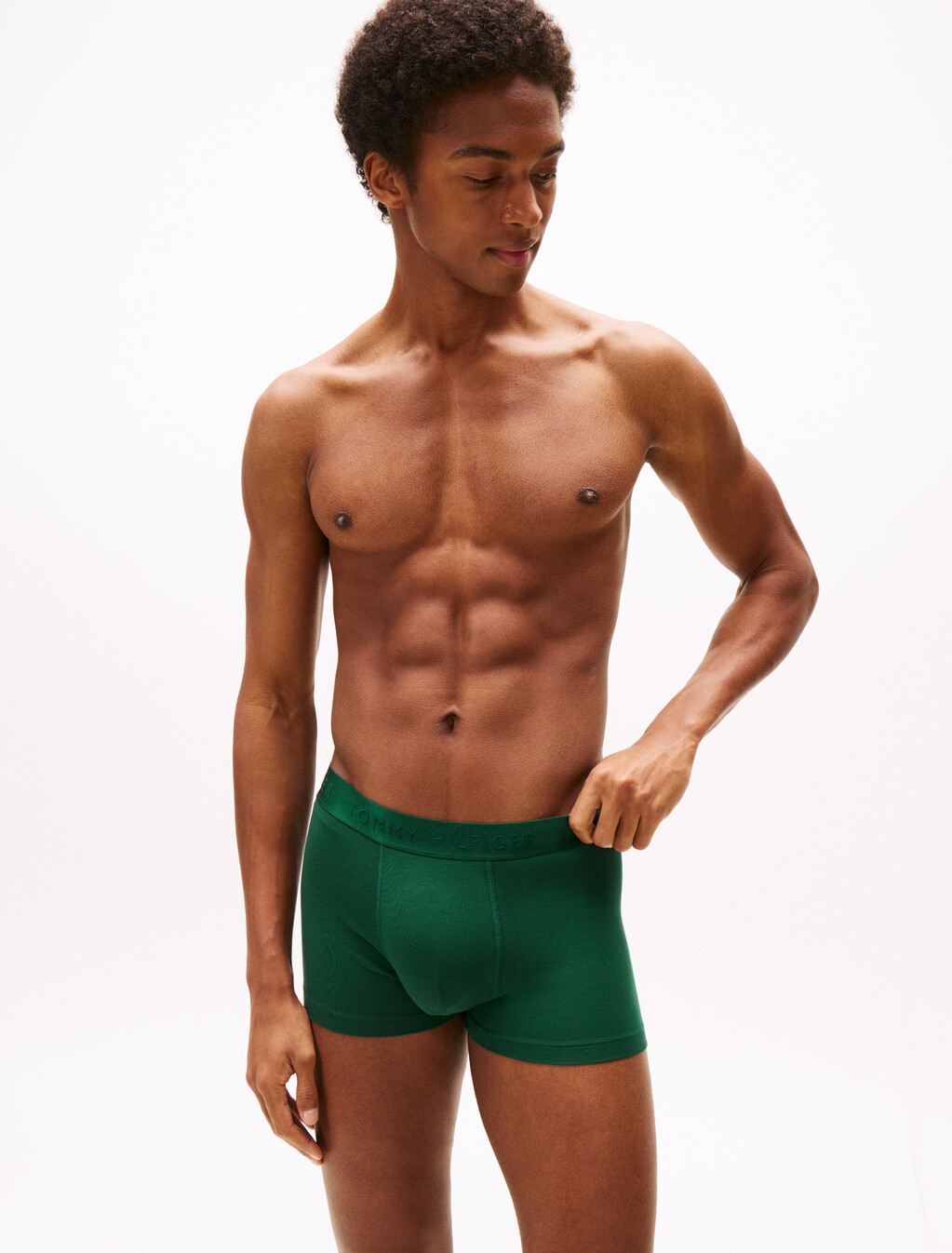 3-Pack Tonal Logo Trunks, Prp Nvy/Orn Grn/Blk, hi-res