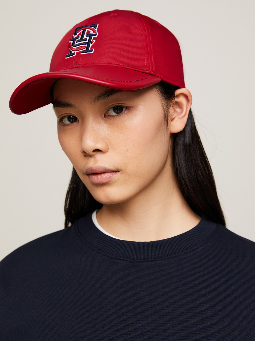 Tommy x CLOT Logo Baseball Cap, Arizona Red, hi-res