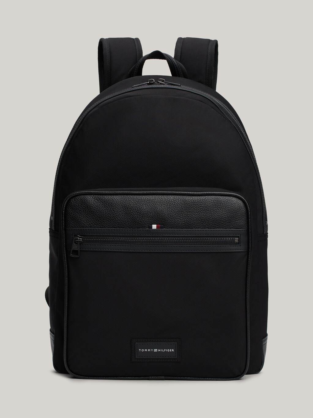 Casual Logo Patch Dome Backpack, Black, hi-res