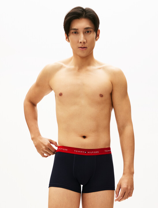 3-Pack Logo Waistband Trunks