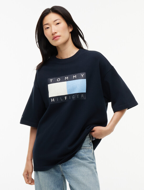 Washed Flag Relaxed Jersey T-Shirt