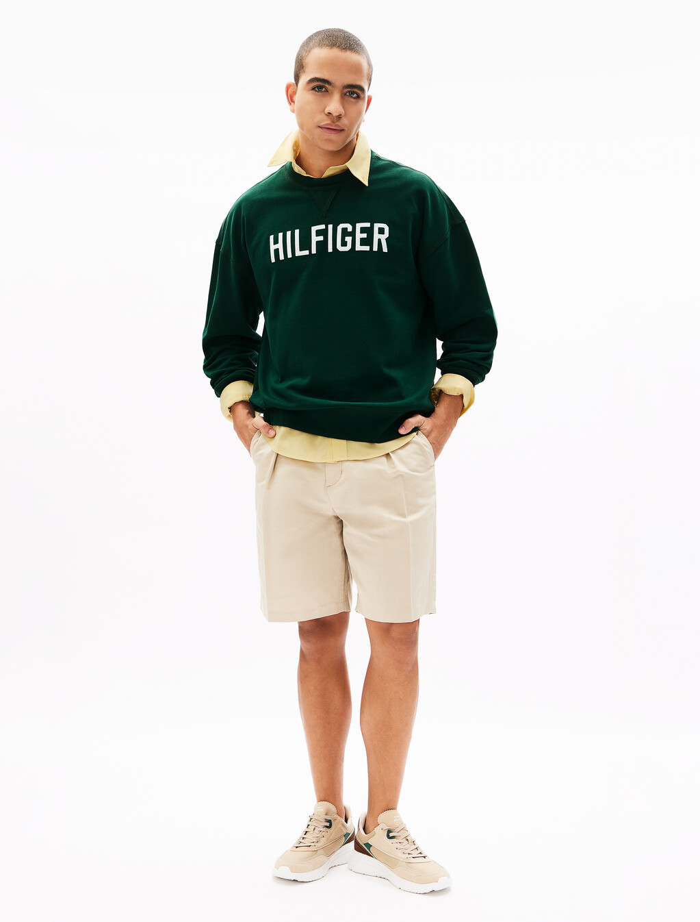 Lightweight Oxford Solid Shirt, Citronella, hi-res