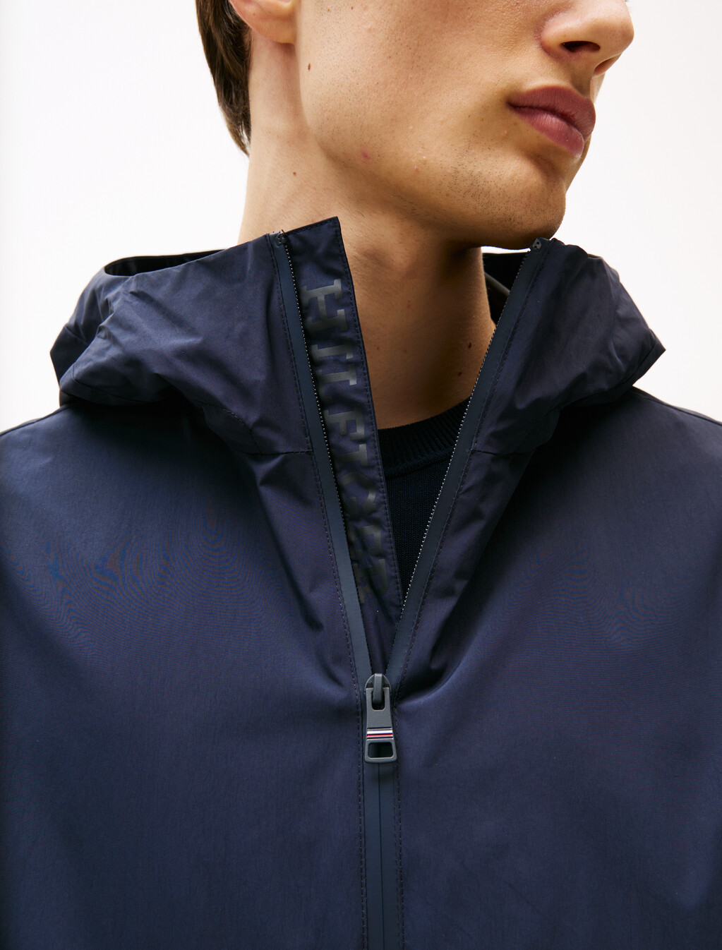 Hooded Nylon Jacket, Desert Sky, hi-res