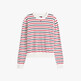 White / Red / Navy Stripe