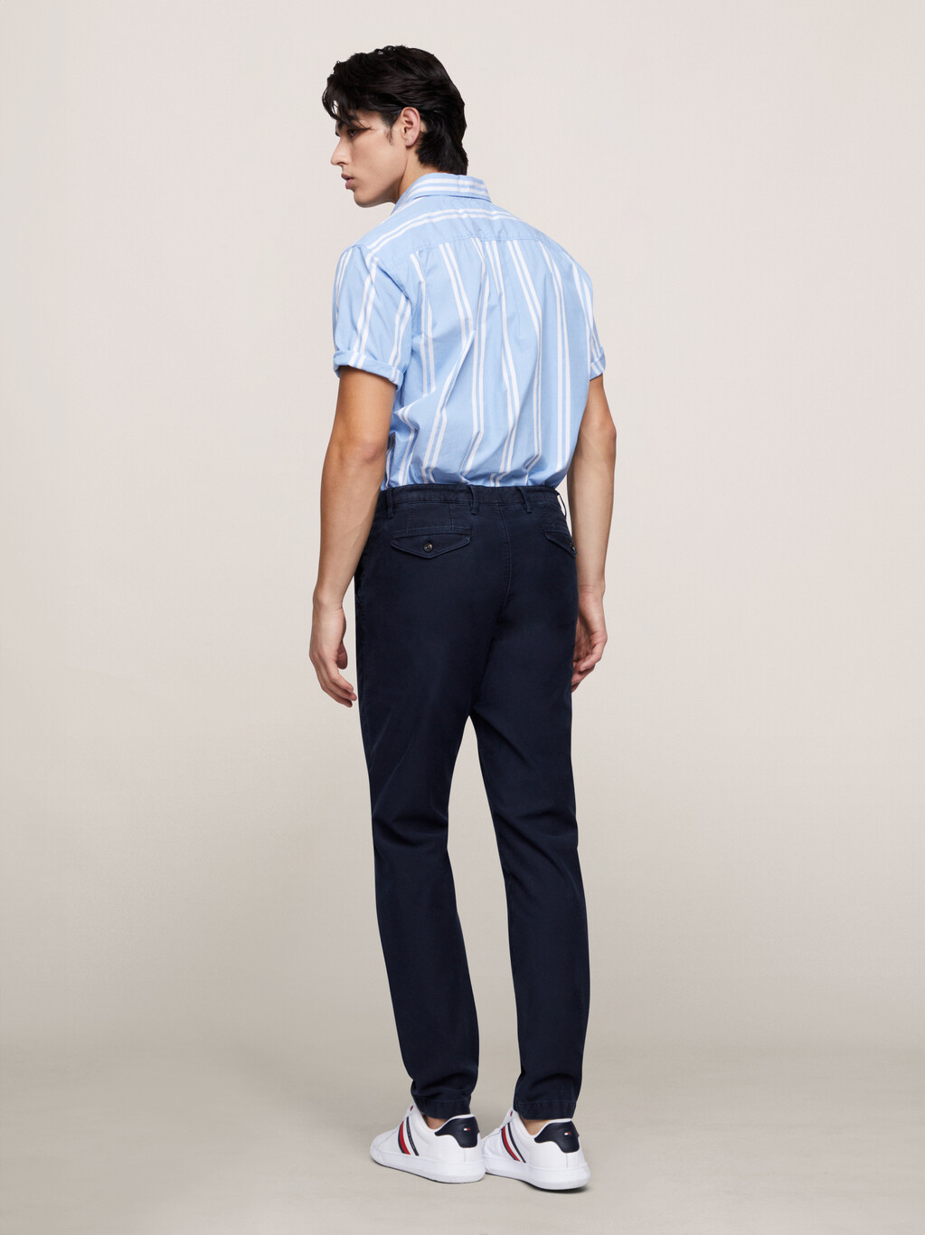 Harlem Garment Dyed Gabardine Skinny Chinos, Desert Sky, hi-res