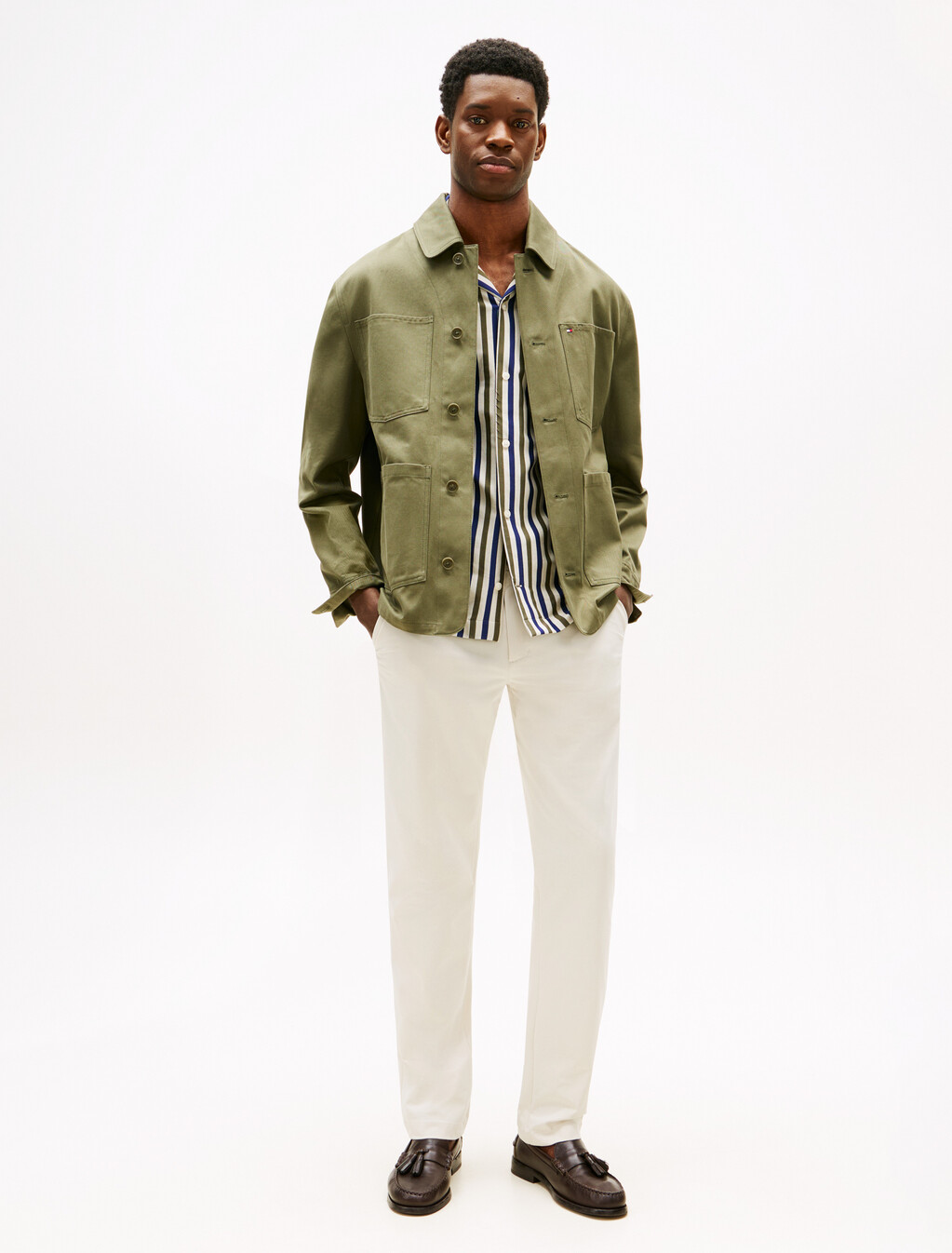 Denton Knit Technical Chino, Newsprint, hi-res