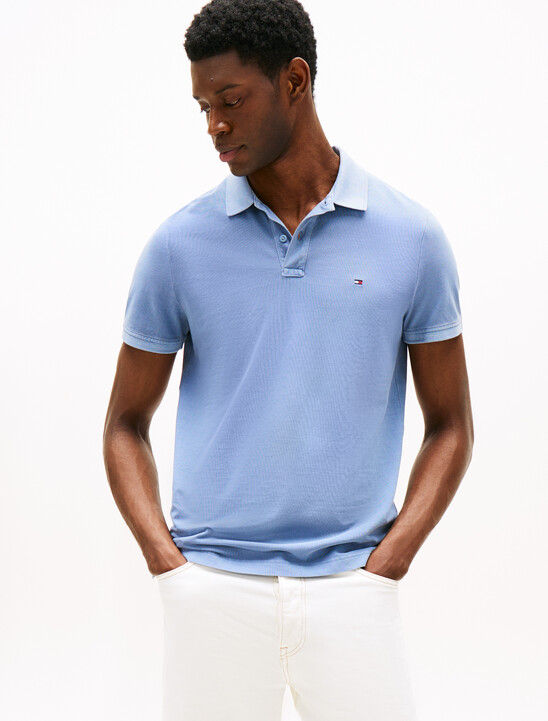 Garment Dyed Flag Embroidery Regular Polo