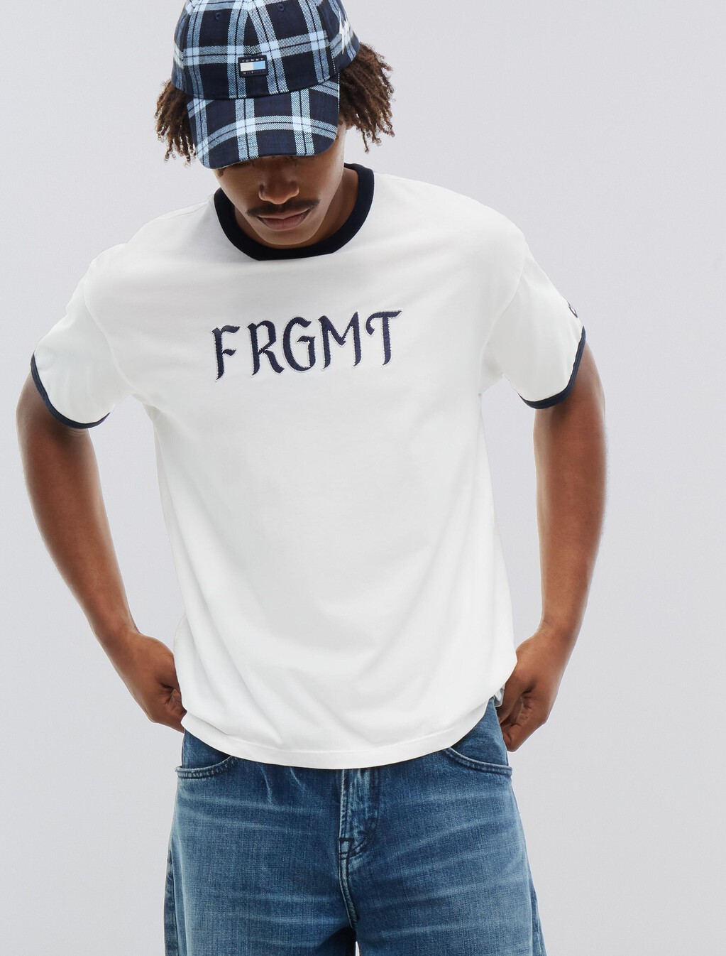 Relaxed Jersey Ringer T-Shirt, Ecru, hi-res