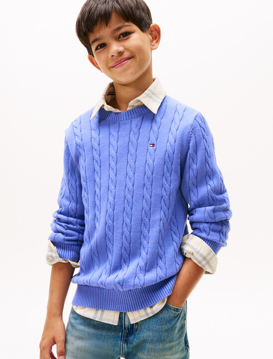 Cable Knit Crew Neck Jumper