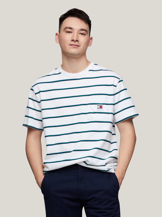 Stripe Transitional Cotton T-Shirt