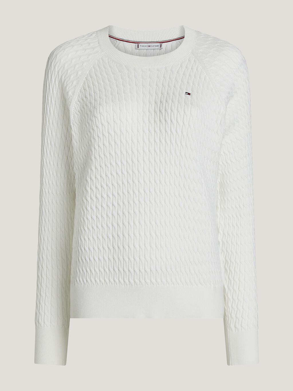 Cable Knit Relaxed Fit Jumper, Ecru, hi-res